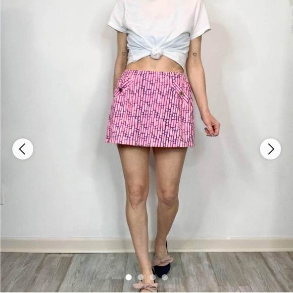 Lilly Pulitzer Madison skort Mandevilla Pink Slathouse Stripe - Picture 1 of 4